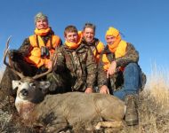 Family Enjoying Eastern Montana Mule Deer